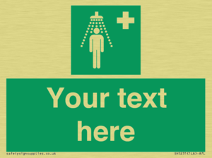 Custom Safety Shower Sign